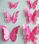 Make butterflies on the wall with your own hands using a paper stencil and how beautiful to glue it