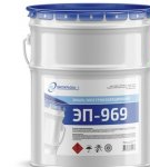 Technical characteristics and composition of the coating EP-969, application