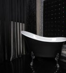 Ideas for black and white bathroom design, design rules