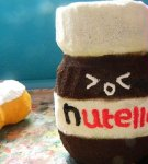 Instructions for making squishes in the form of Nutella, patterns and how to draw correctly