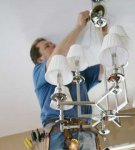 Step-by-step instructions on how to replace the cartridge in a chandelier with your own hands