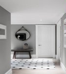 Hallway design ideas in gray tones, the best color combinations and examples of solutions