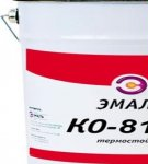 Technical characteristics and composition of enamel KO-8101, rules of application