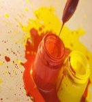 What paints should be mixed to get the yellow color and its shades
