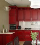 Kitchen design ideas for the color red, successful color combinations and examples of ready-made solutions