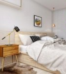 Scandinavian style interior design and bedroom decoration