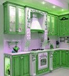 Kitchen design ideas in green tones, rules for combining colors in the interior and the choice of shade