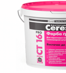 Technical characteristics of the Ceresit ST-16 primer, properties and consumption per m2