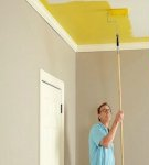 What types of stretch ceilings are painted with their own hands and is it possible