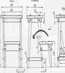 Dimensions and drawings of stepladders and how to make them yourself