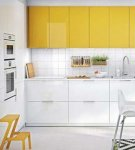 The color combination for a yellow kitchen and how to choose a design, design rules