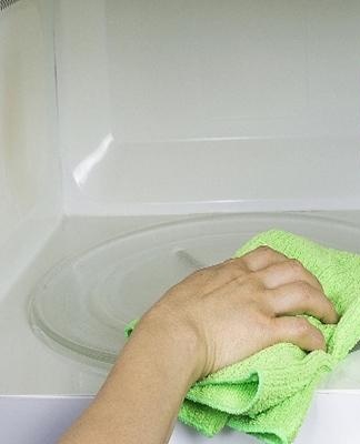 microwave cleaning process