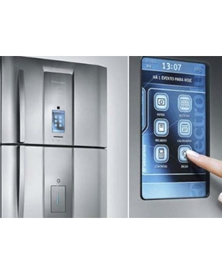 touch screen on the refrigerator