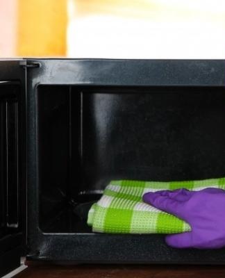 microwave washing process