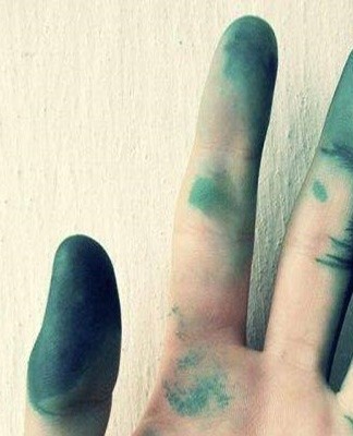 A cosmetic or homemade scrub can be used.