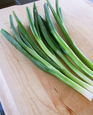 size of green onions