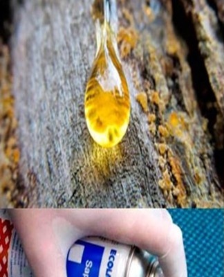 resin on wood and clothes