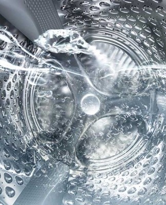 water in the washing machine