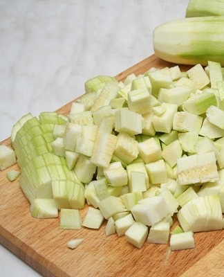 chopped zucchini