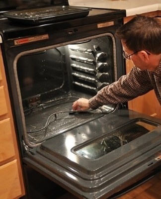 stove cleaning process