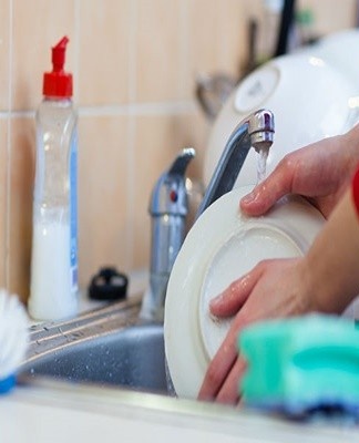 Be sure to provide a place to fold clean items.