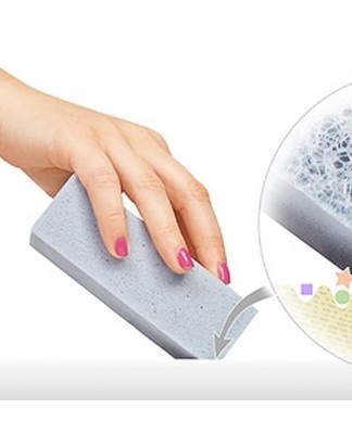 cleaning process with melamine sponge