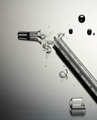 Sometimes mercury balls are hard to spot as they can be found in dimly lit areas.