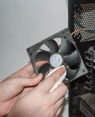 pc fan cleaning process