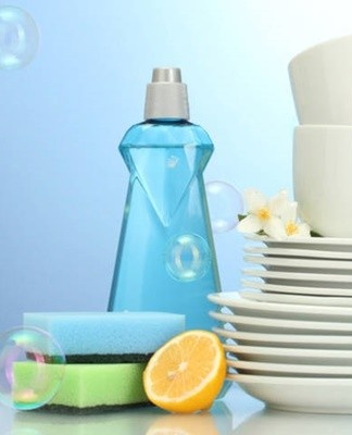 Dishwashing detergent can be made from ingredients found in your kitchen or bathroom.