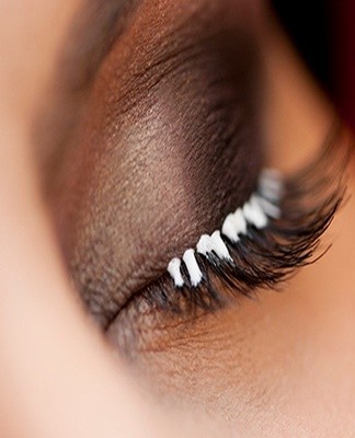 Glue is often added to eyelash paint.