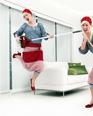 The bedroom is usually much dirtier than the kitchen, but there's a lot of work to be done here.