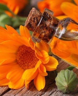 Fresh or dry calendula flowers (glass) are poured with boiling water (liter).