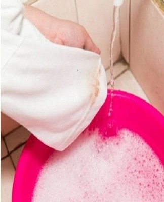 Synthetics are cleaned with: boric acid solution