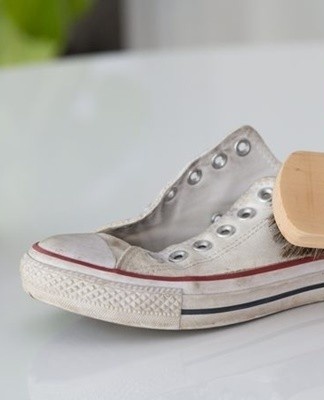 Vaseline will help remove yellowing and stubborn dirt.