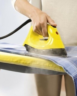 It is necessary to set the correct temperature on the iron so that the soleplate of the iron does not burn the fabric