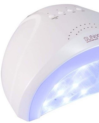 Under the influence of the rays, the varnish hardens and stays on the nail for a long time.