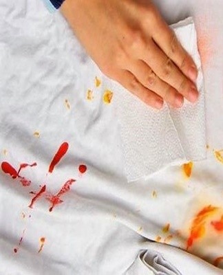 The stain remover contains components that have properties to remove certain types of fresh and old stains