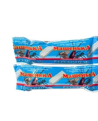  Dust is applied in wide stripes on the doors of cabinets, chests of drawers, along the seams of upholstered furniture.