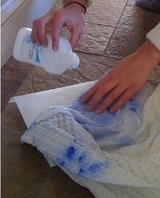 If the ink has time to dry on the fabric, then a stronger product will be needed.