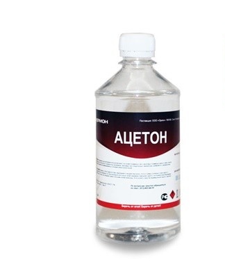 Acetone and solvents based on it are best suited for removing glue