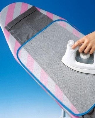 In order not to spoil the thing, it is ironed through cheesecloth or thin natural material.