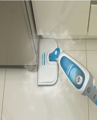 The presence of a water tank allows the mop to work with the filled liquid for 10-20 minutes.