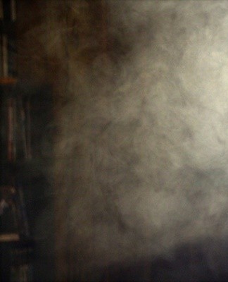 Damp towels, hung in each room, capture the burning smell perfectly, absorbing it quickly.