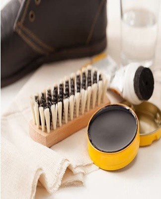 Specific cosmetics are produced, which are often used in the care of leather shoes.