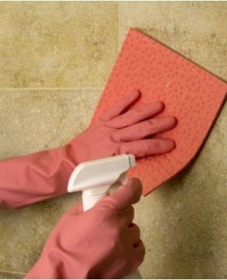 A two-component remover, most often available as a spray, removes stains in 12 hours