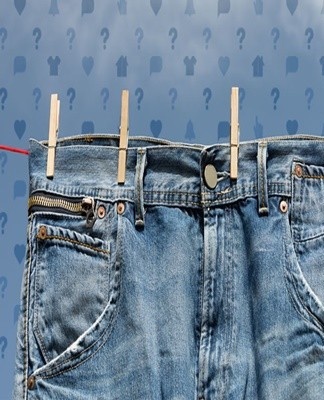 Pants are ironed on gauze or cotton using the high heat setting.