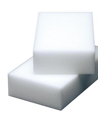 The sponge removes stubborn dirt - marker, marker, ink - from vinyl wallpaper.