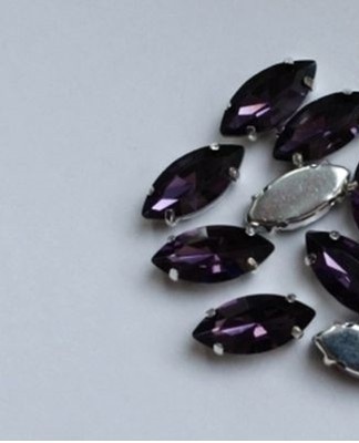 rhinestones and glass