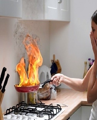 All interior parts damaged in the fire should be discarded without regret.