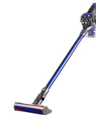 The vacuum cleaner comes with three special attachments and a soft roller for cleaning smooth surfaces.